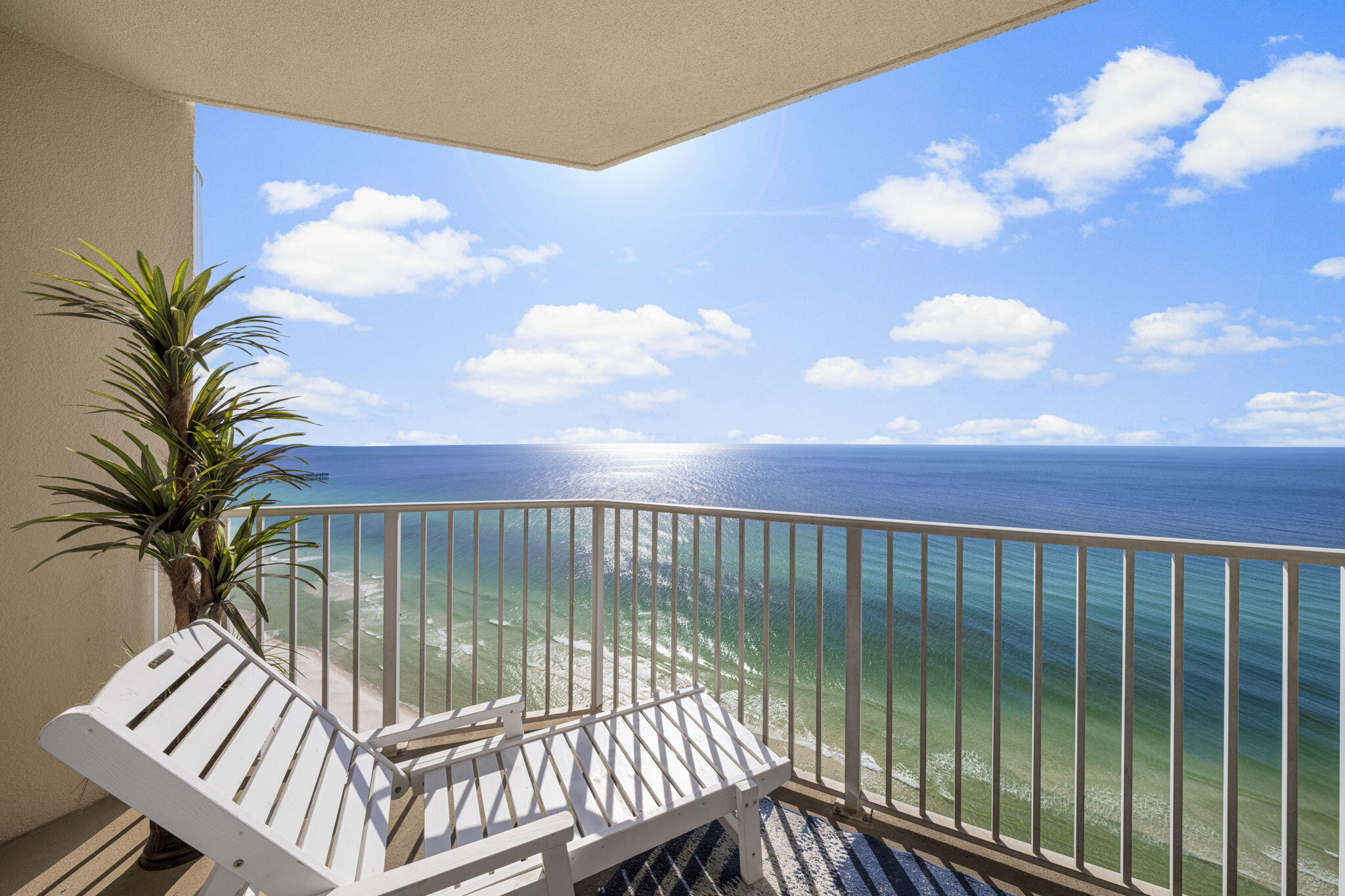 16819 Front Beach Road, Unit 2116 Panama City Beach, FL 32413 - Photo 21 of 51 a view of balcony with furniture
