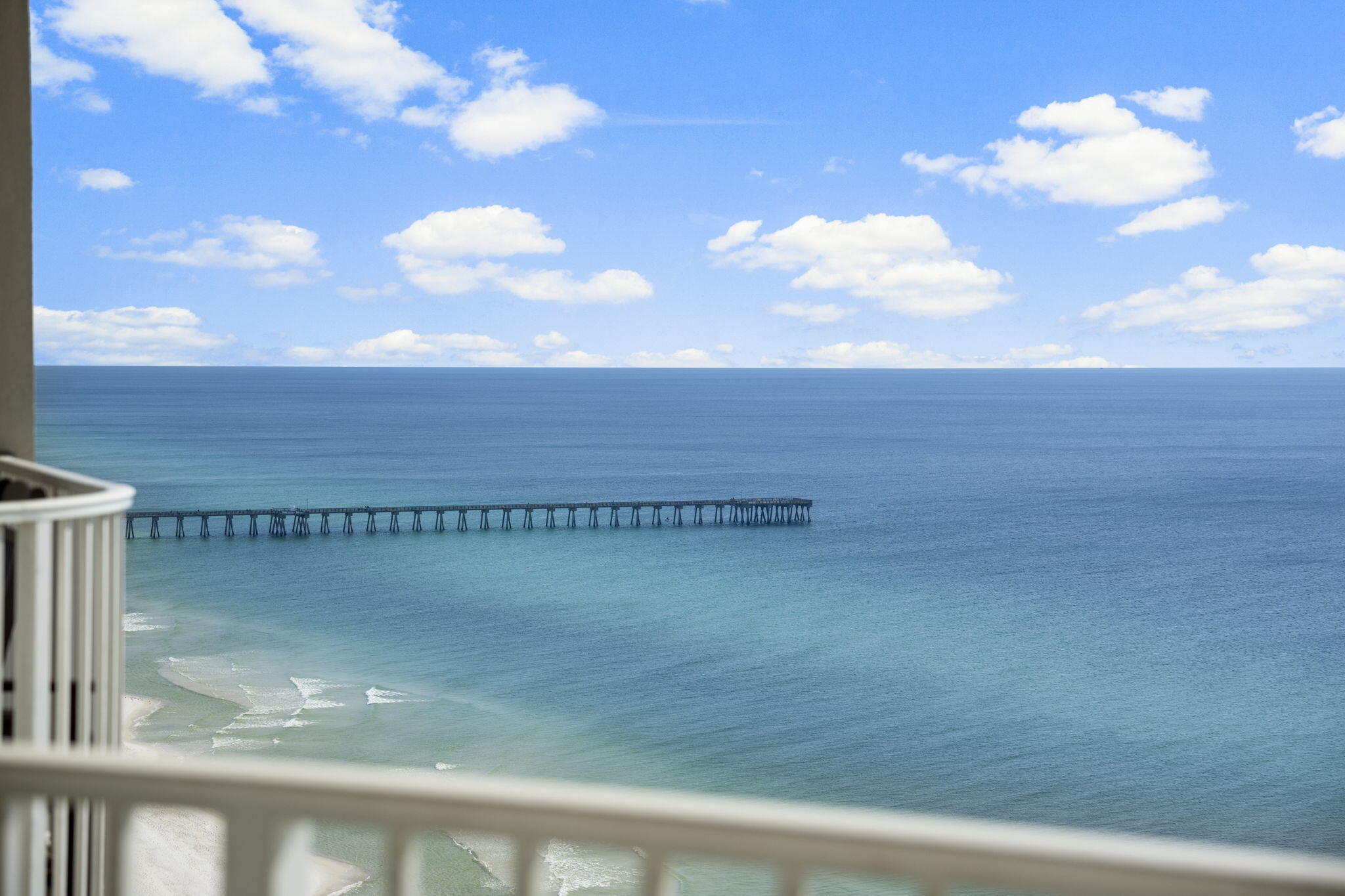 16819 Front Beach Road, Unit 2116 Panama City Beach, FL 32413 - Photo 24 of 51 a view of a balcony with an outdoor space