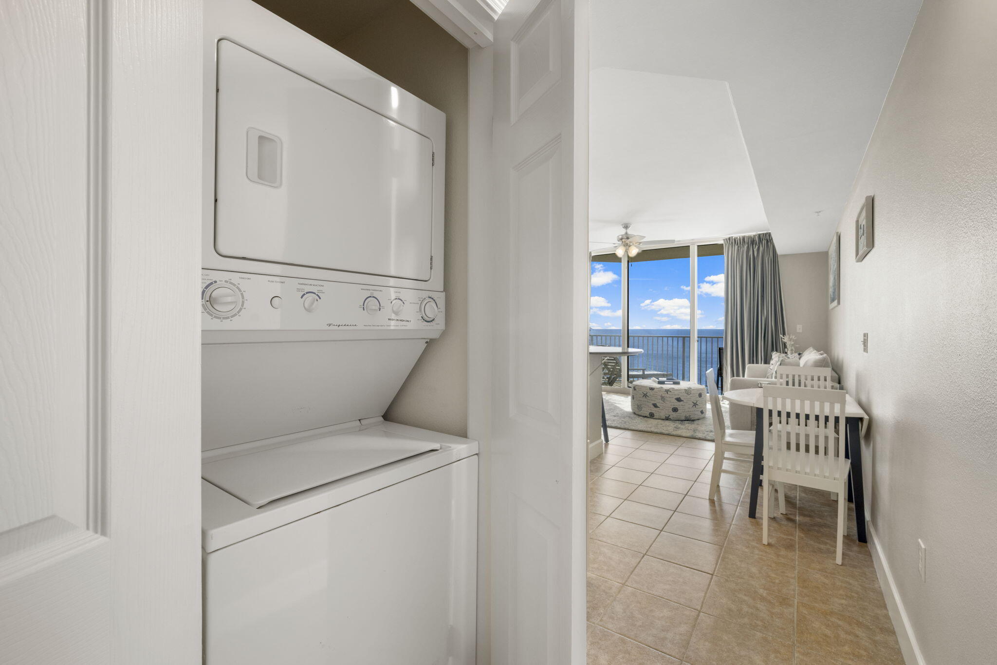 16819 Front Beach Road, Unit 2116 Panama City Beach, FL 32413 - Photo 10 of 51 a view of washer and dryer