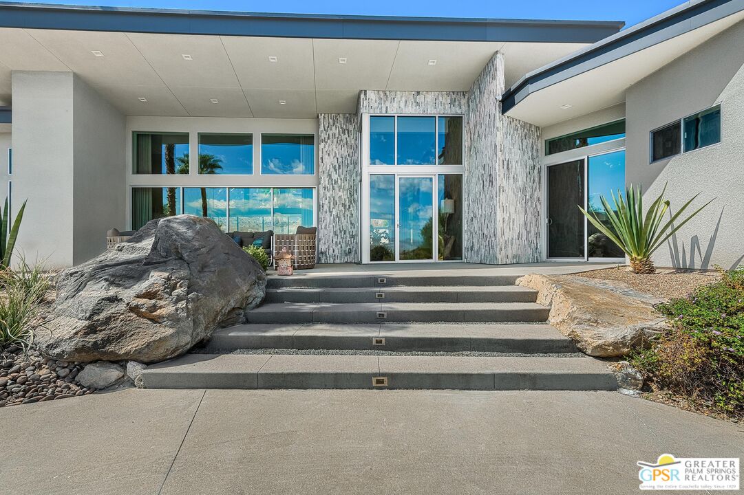 775 South La Mirada Road Palm Springs, CA 92264 - Photo 3 of 59 a view of entryway house and front door