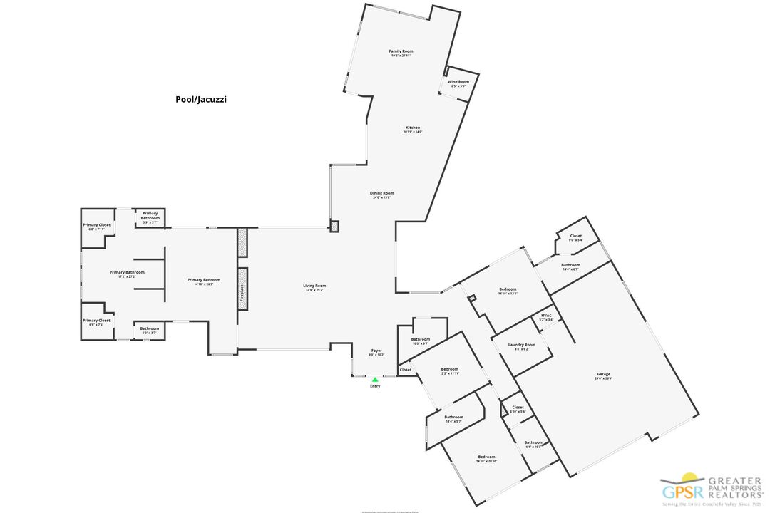 775 South La Mirada Road Palm Springs, CA 92264 - Photo 59 of 59 a picture of floor plan