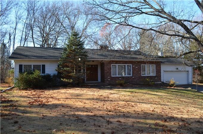 114 Blueberry Hill Road Bridgewater, CT 06752 - Photo 1 of 1 a view of a house with a yard covered with snow