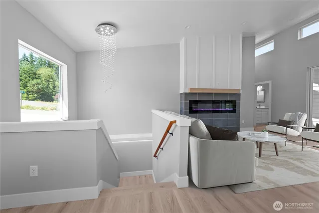 a kitchen with white cabinets