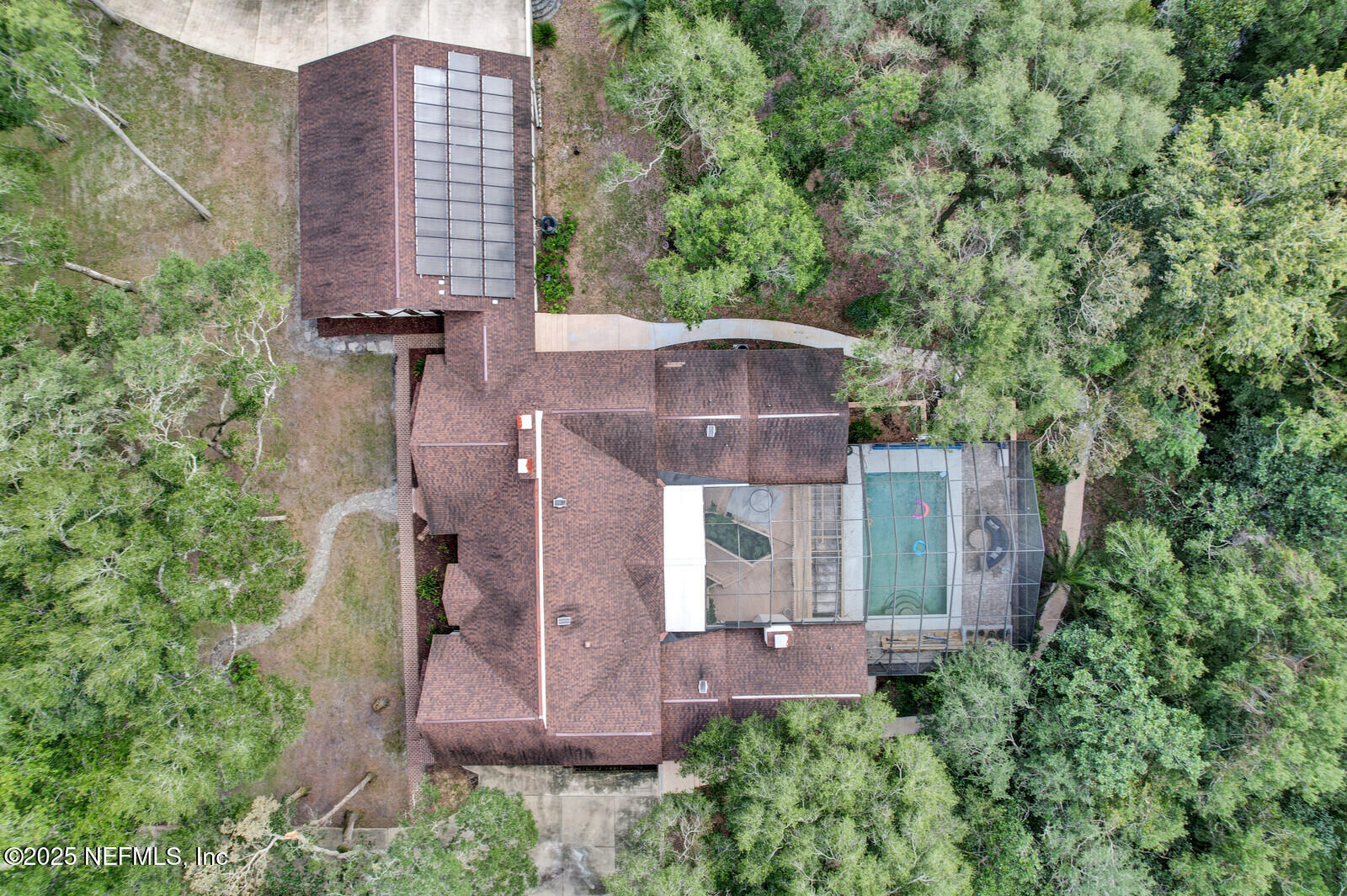 3565 Red Cloud Trail St. Augustine, FL 32086 - Photo 51 of 56 an aerial view of a house with outdoor space and trees