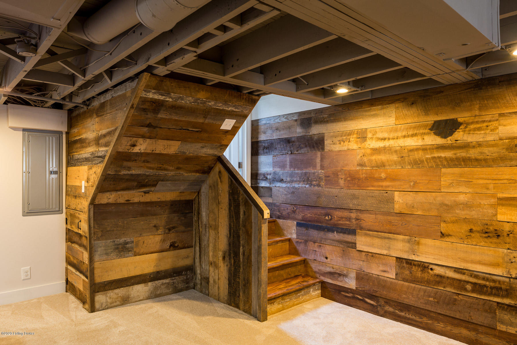 2413 Broadmeade Road Louisville, KY 40205 - Photo 33 of 50 900 Square Feet recently Finished in the Basement with custom wood wall/bar/bathroom