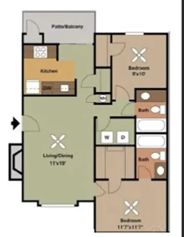 $1,125 | 13005 Heinemann Drive, Unit 2208, Austin, TX 78727