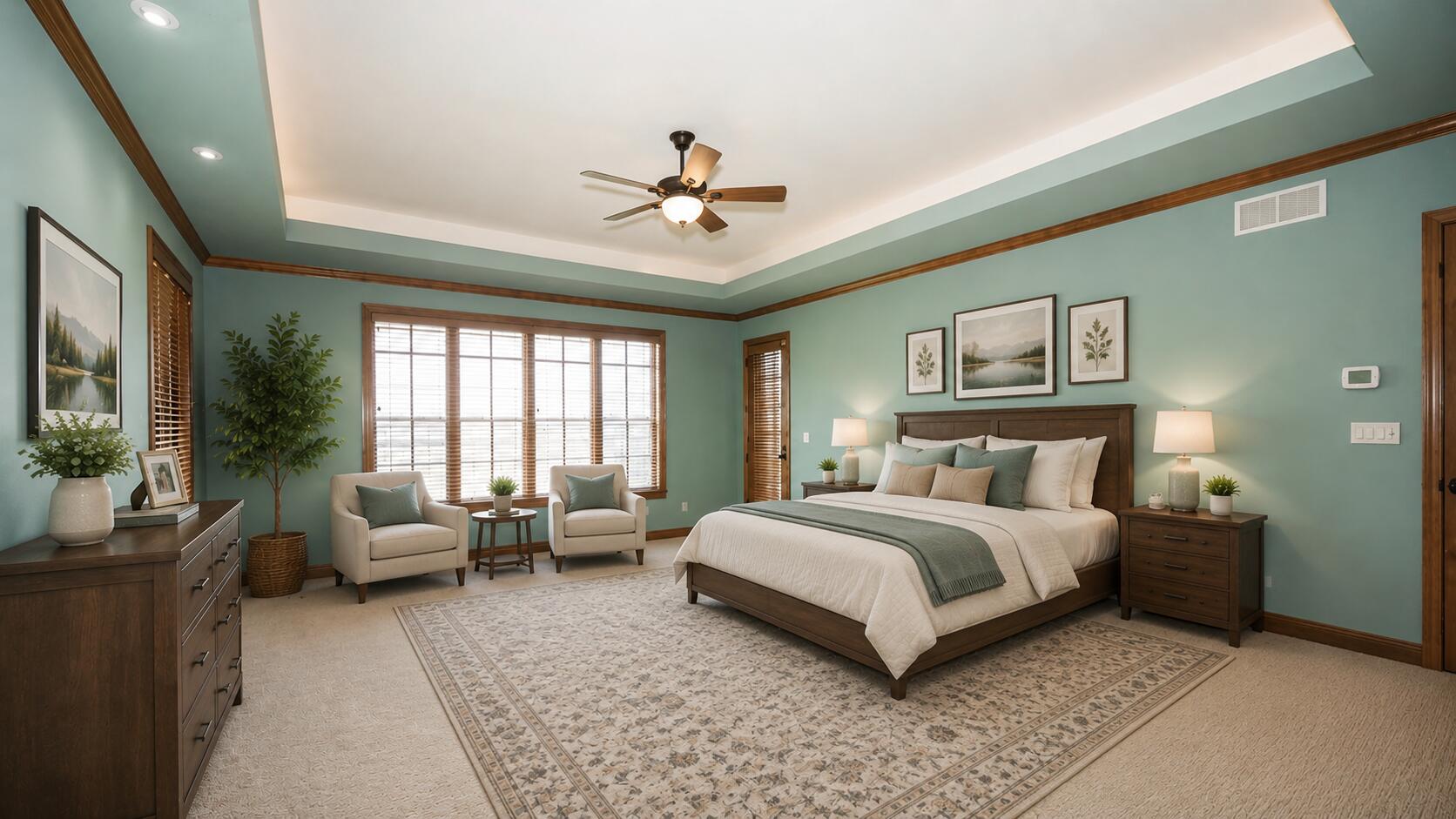 1512 West County Line Road Mequon, WI 53092 - Photo 52 of 69 Master Bed Staged