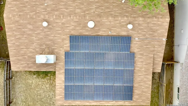 a view of wooden door