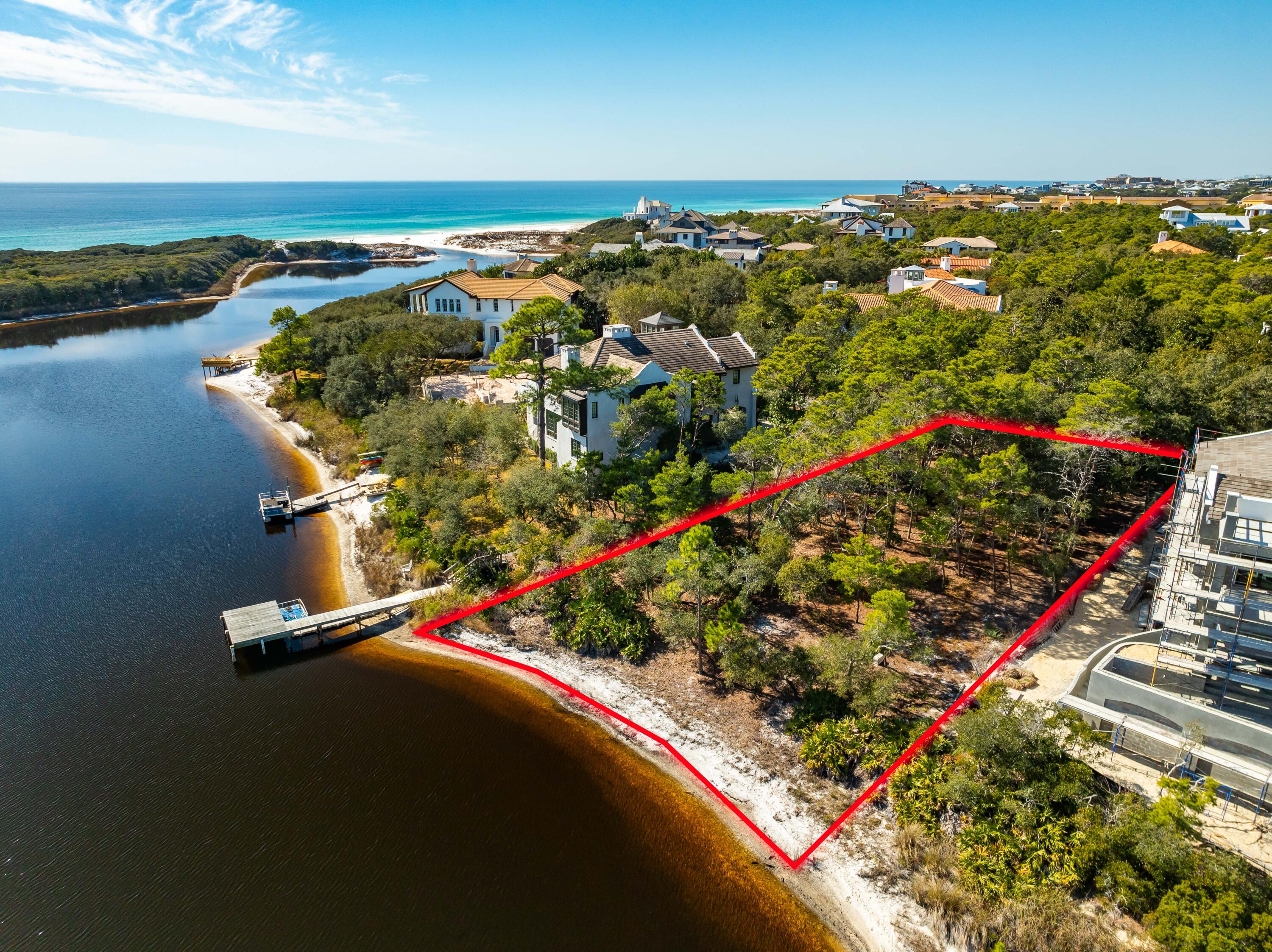 Lot 3 Little Redfish Lane Santa Rosa Beach, FL 32459 - Photo 2 of 26 Lot 3 Redfish Lane Aerial Outlined--11