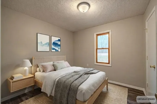 a house with trees in front of it