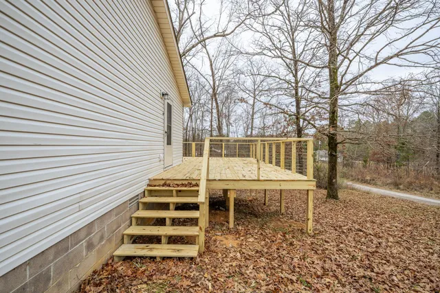 a view of hallway with stairs