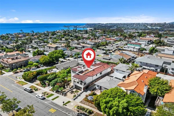 an aerial view of a city