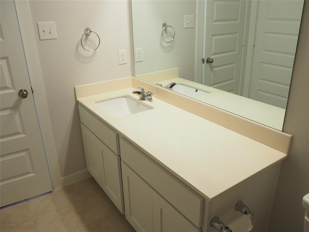 2502 Sun Grove Road Melissa, TX 75454 - Photo 26 of 40 a bathroom with a sink and a mirror