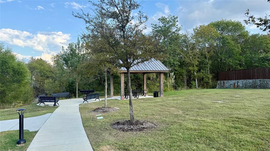 2502 Sun Grove Road Melissa, TX 75454 - Photo 39 of 40 a backyard of a house with lots of green space