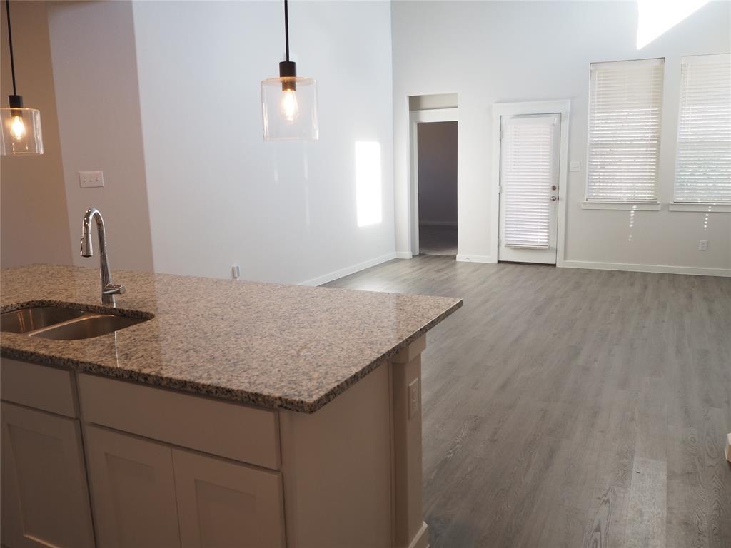 2502 Sun Grove Road Melissa, TX 75454 - Photo 10 of 40 a kitchen with a sink and cabinets
