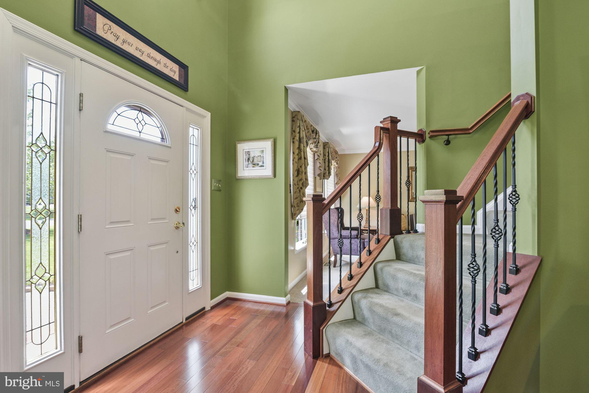 4960 Jalmia Road Mount Airy, MD 21771 - Photo 9 of 66 Foyer with Brazilian Rosewood Cherry Hardwood floo