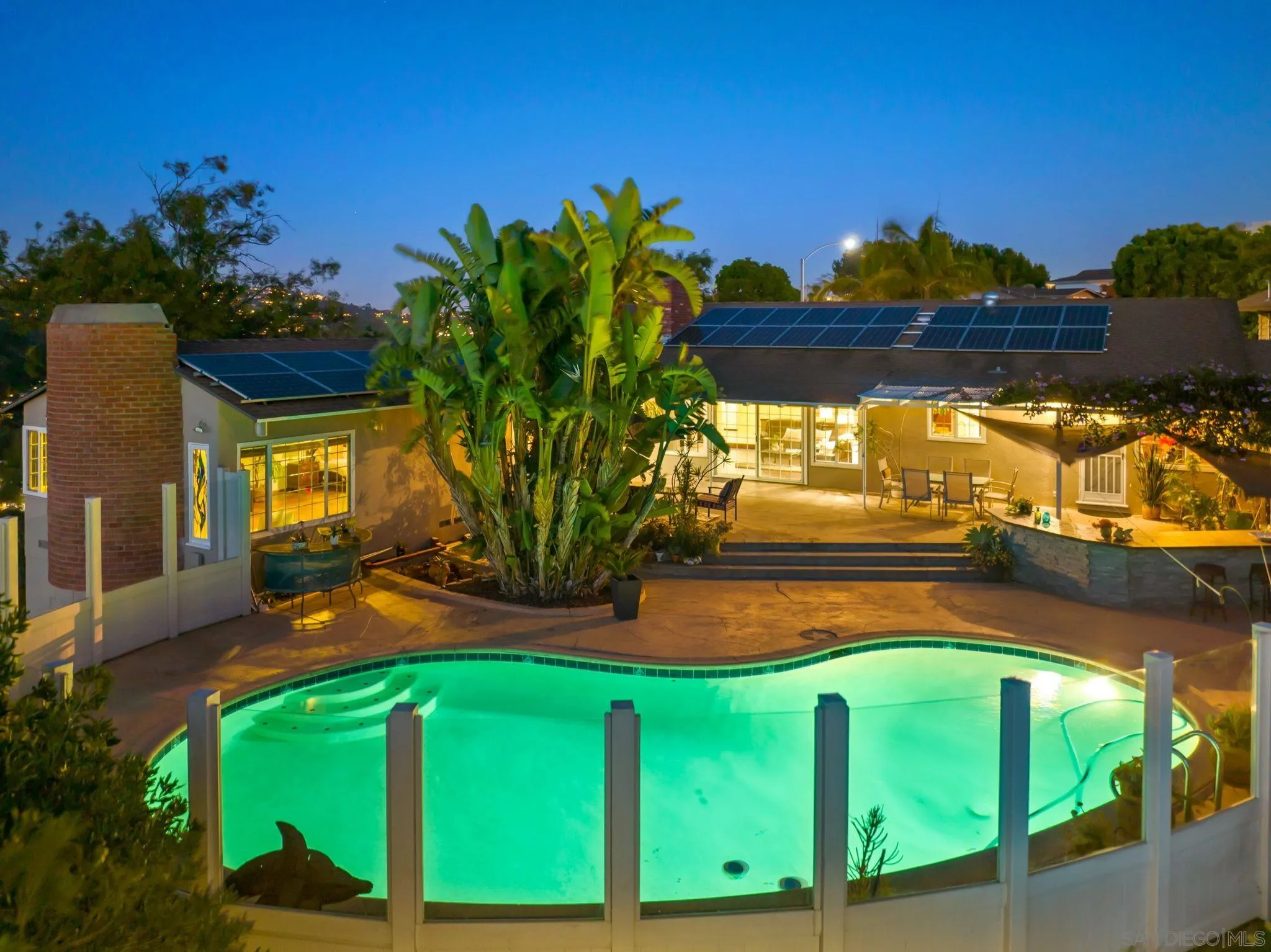 5492 Redding Road San Diego, CA 92115 - Photo 52 of 74 a view of a big yard with potted plants