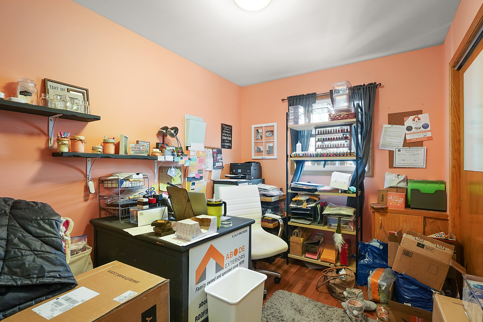 1014 Southgate Road New Lenox, IL 60451 - Photo 11 of 18 a work room with furniture and a book shelf