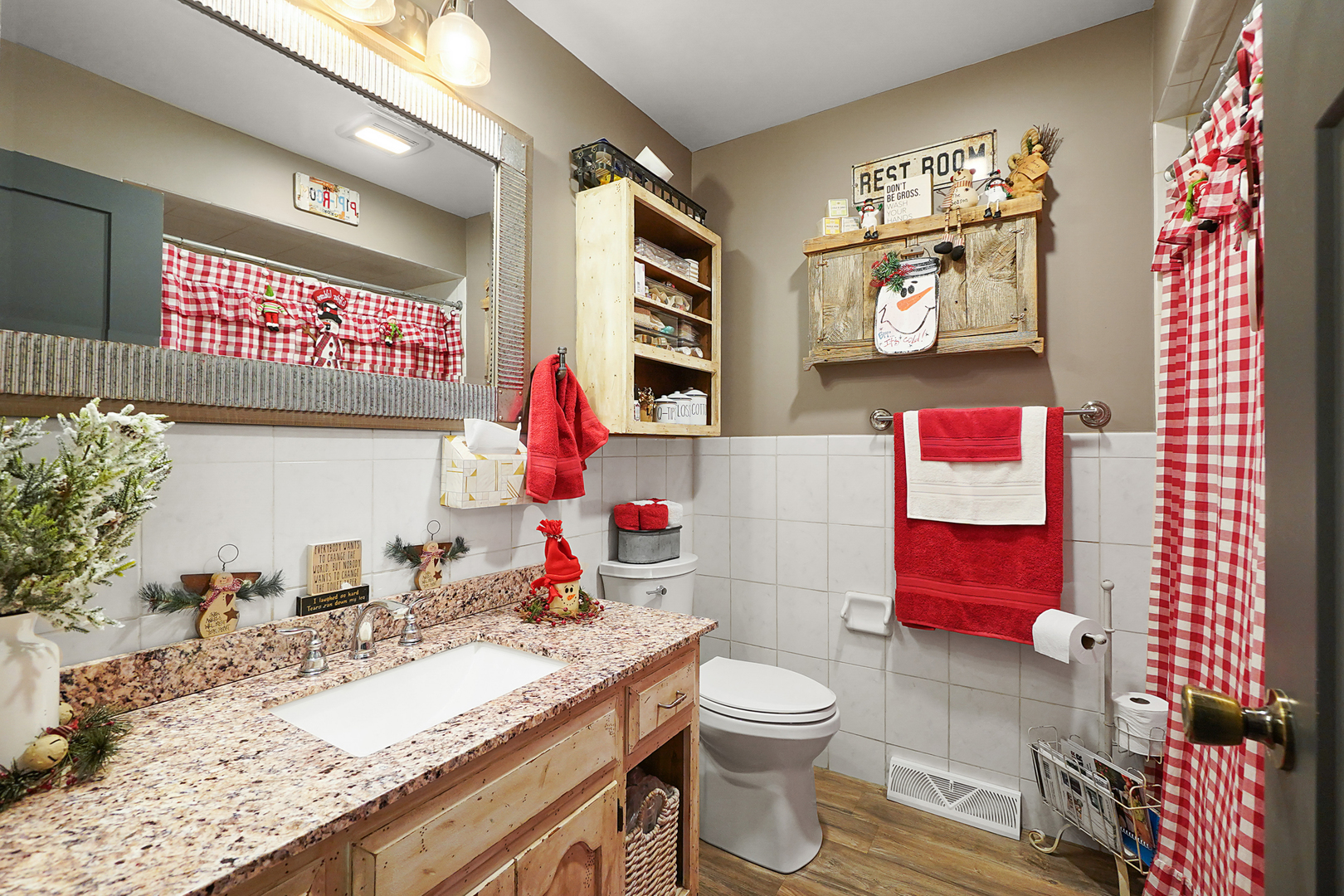 1014 Southgate Road New Lenox, IL 60451 - Photo 10 of 18 a bathroom with a sink vanity mirror and toilet