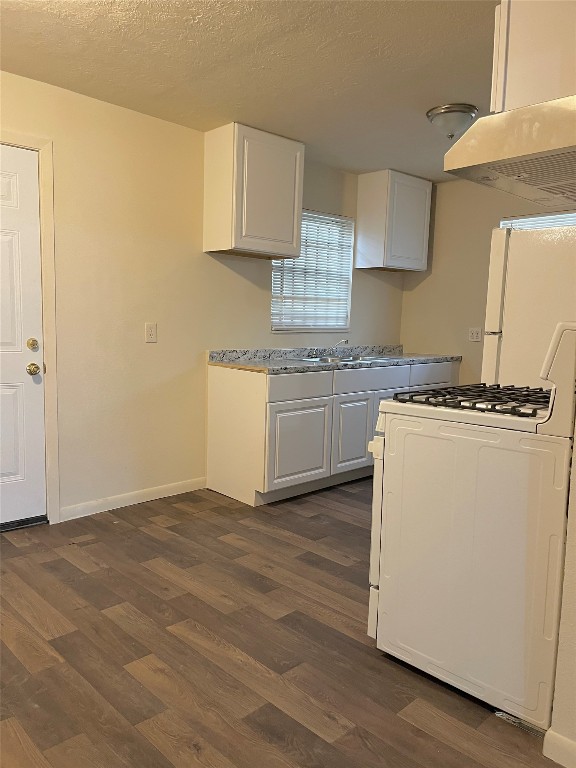 7306 Conley Street Houston, TX 77021 - Photo 5 of 7 a kitchen with granite countertop cabinets stainless steel appliances and a wooden floor
