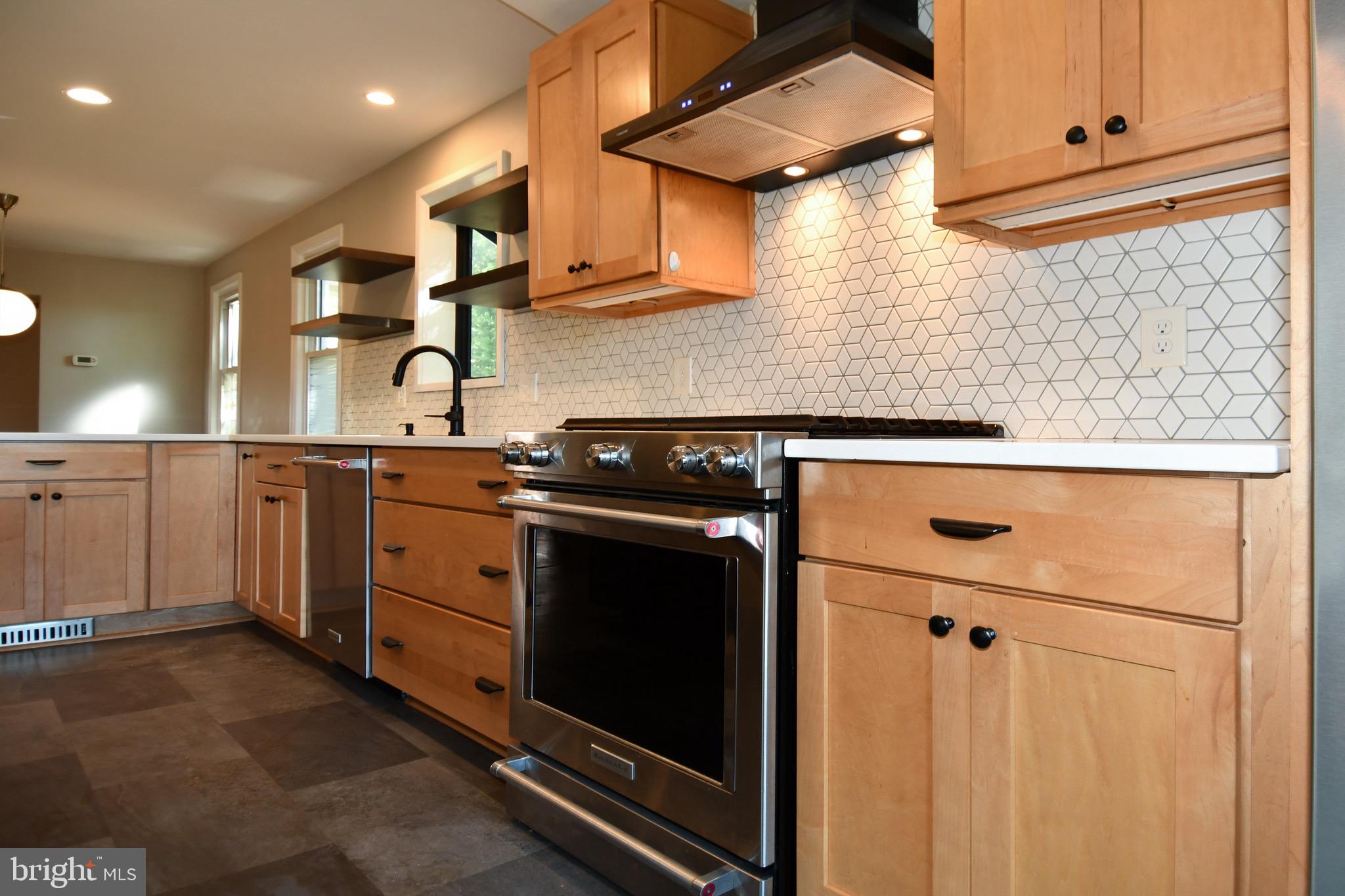 2100 South Quebec Street Arlington, VA 22204 - Photo 16 of 36 a kitchen with stainless steel appliances granite countertop a sink and a stove