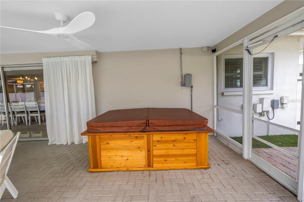 14546 Anchorage Circle Seminole, FL 33776 - Photo 46 of 88 a bathroom with a granite countertop sink and washing machine