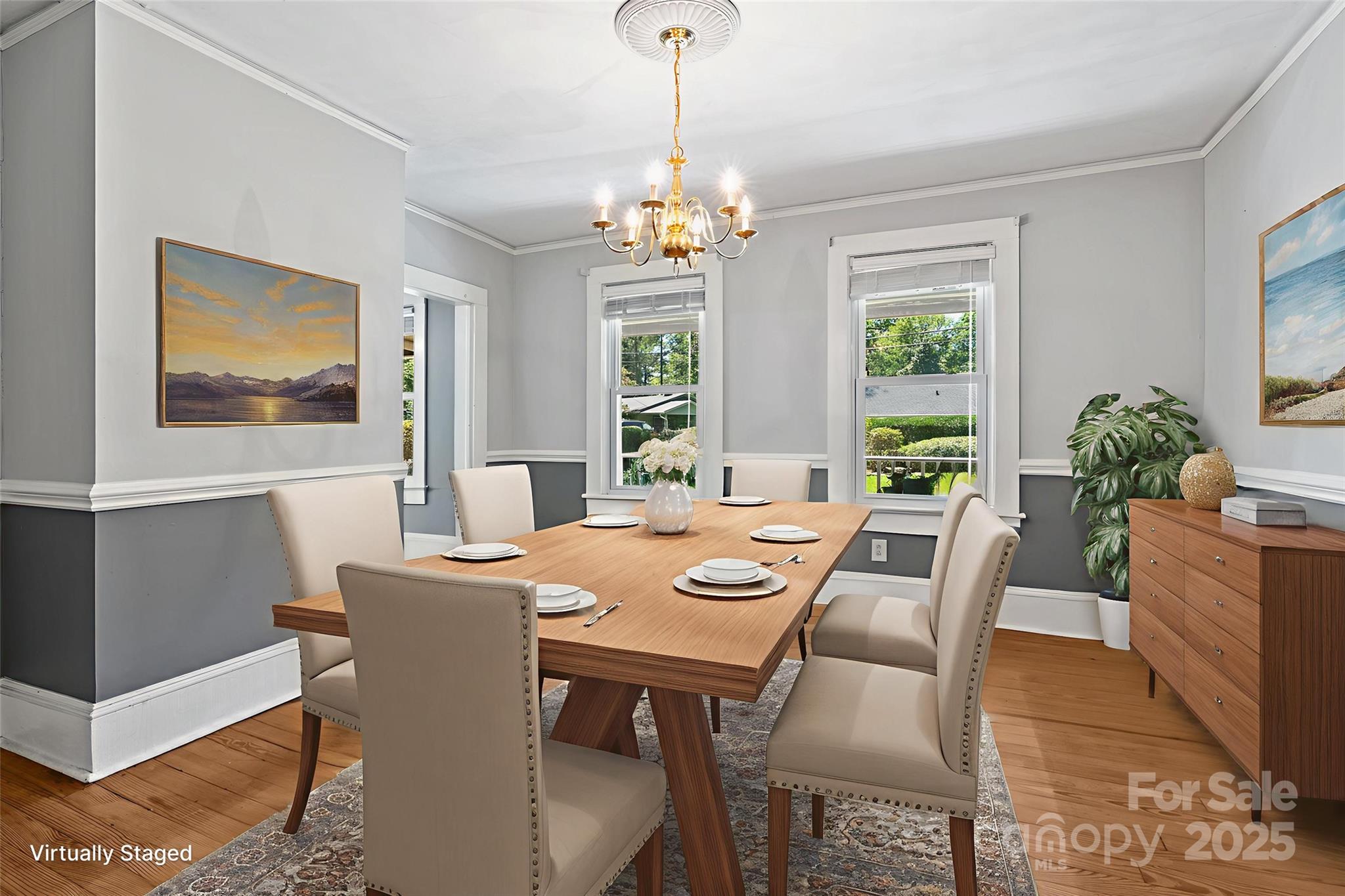 80 Laurel Avenue Tryon, NC 28782 - Photo 18 of 43 a view of a dining room with furniture window and wooden floor