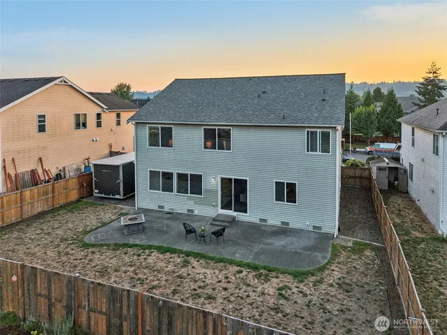 a view of a house with a patio