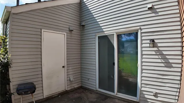 a view of a house with a door