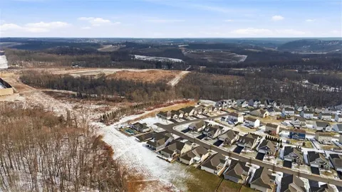 a view of city and mountain