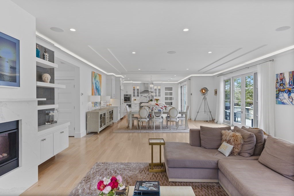 4 Dewing Path Wellesley, MA 02482 - Photo 16 of 41 a living room with fireplace furniture and wooden floor