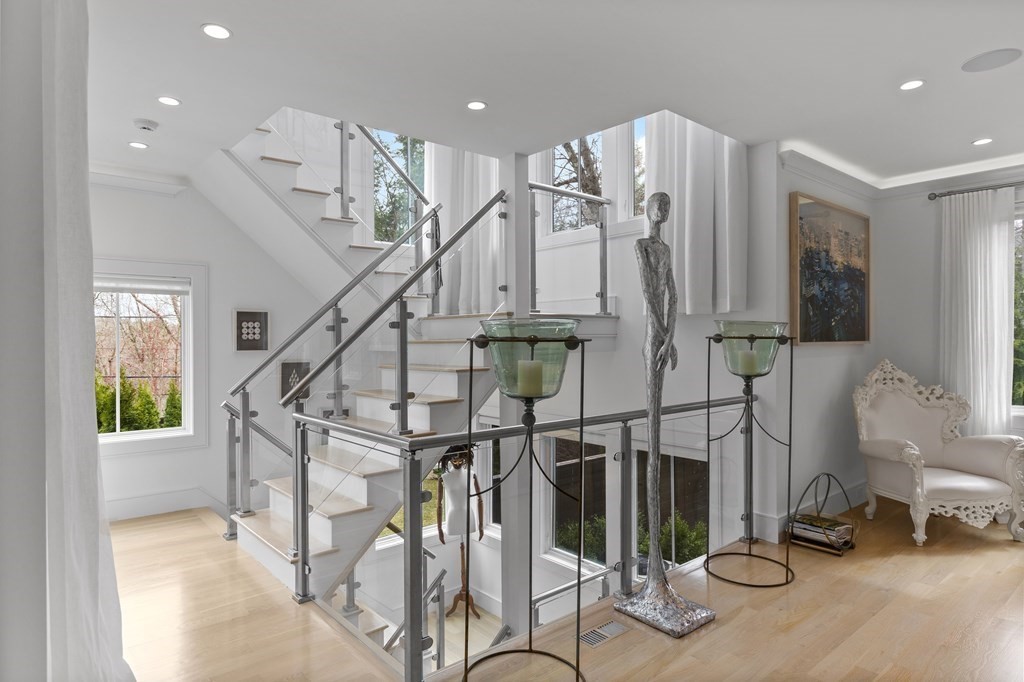 4 Dewing Path Wellesley, MA 02482 - Photo 18 of 41 a view of entryway and hall with wooden floor