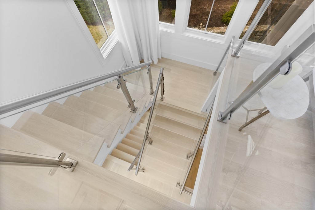 4 Dewing Path Wellesley, MA 02482 - Photo 35 of 41 a view of staircase with a white walls and a window