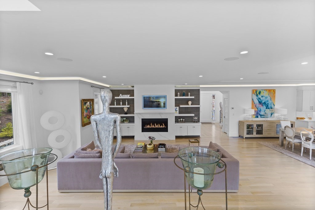 4 Dewing Path Wellesley, MA 02482 - Photo 36 of 41 a living room with furniture and flat screen tv