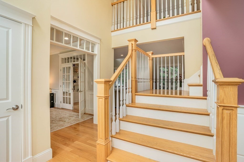 19 Lyon Road Brookline, MA 02467 - Photo 3 of 41 a view of an entryway with staircase
