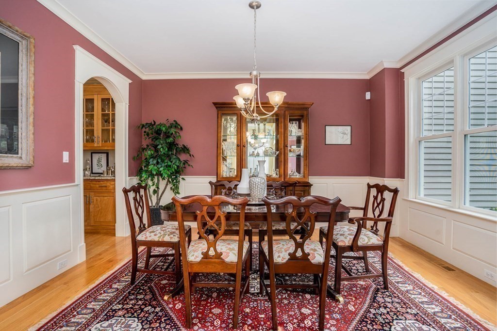 19 Lyon Road Brookline, MA 02467 - Photo 5 of 41 a view of a dining room with furniture and window