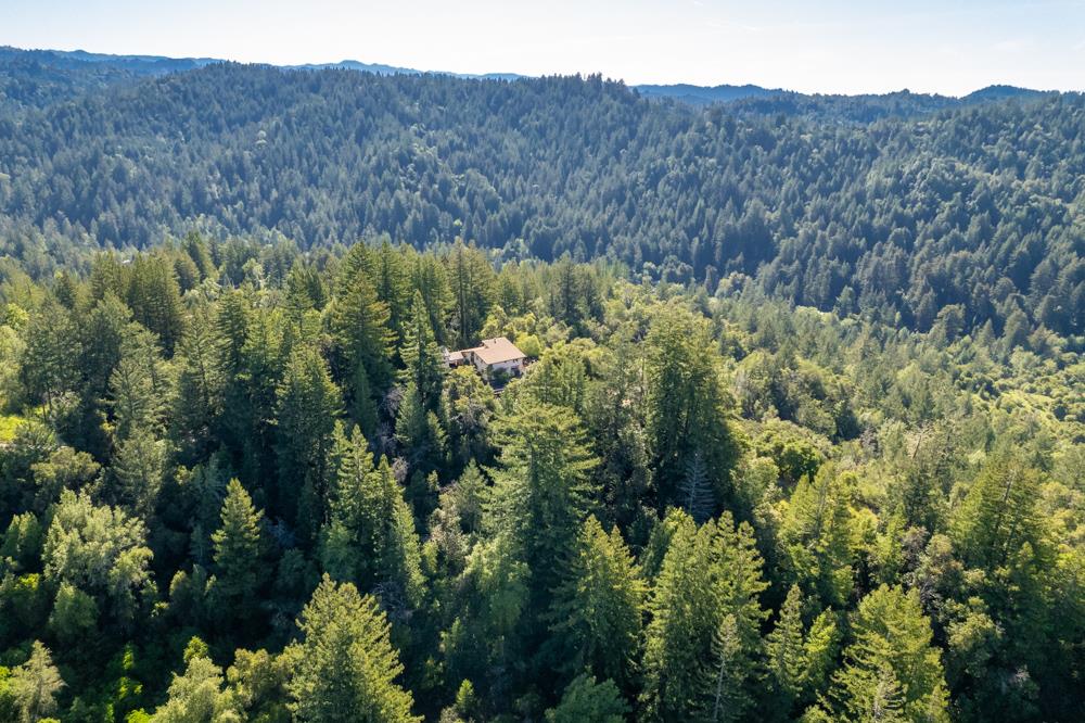 708 Ralston Ridge Boulder Creek, CA 95006 - Photo 51 of 59 a view of a house with a street lush green forest