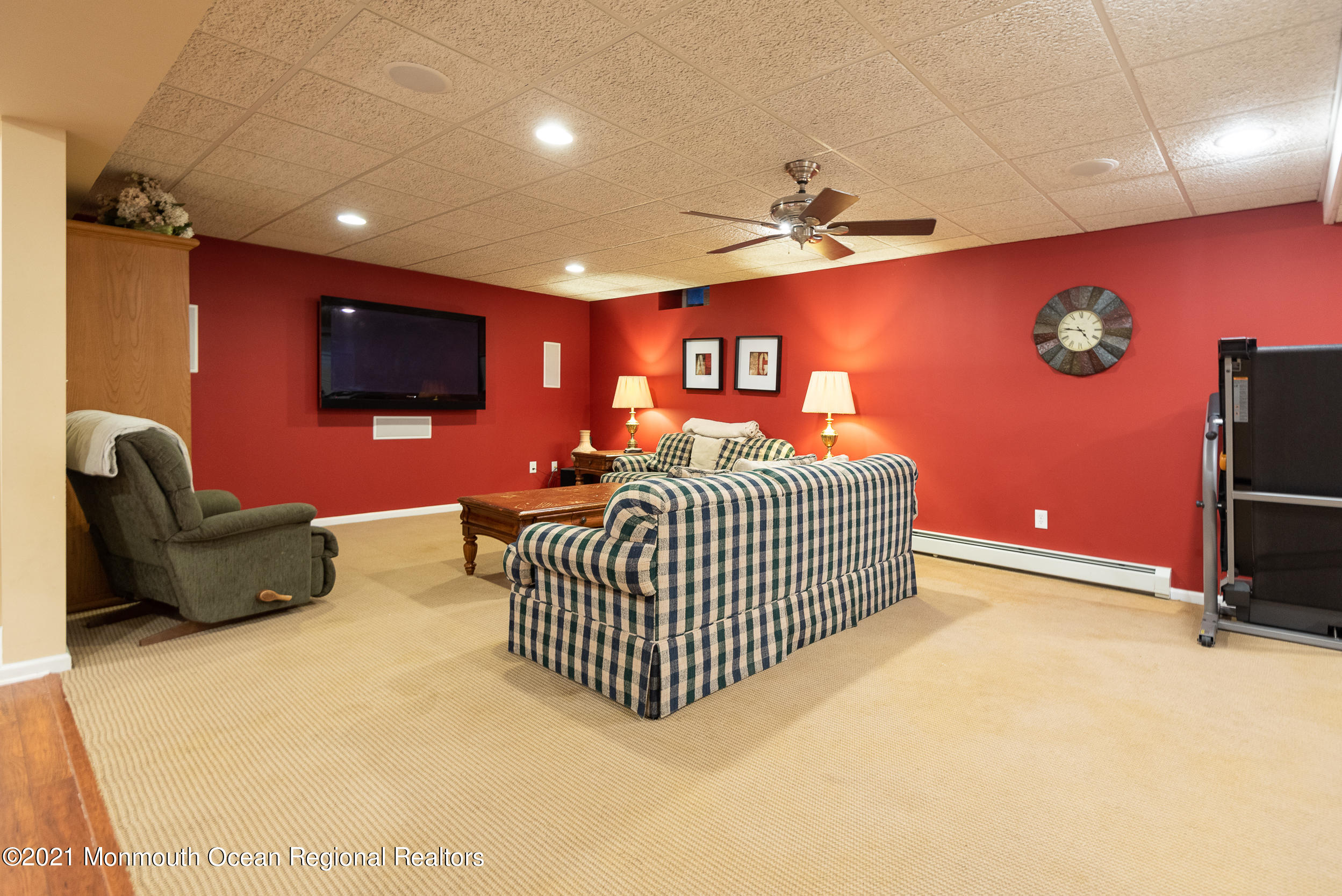2100 Red Gate Road Allenwood, NJ 08720 - Photo 39 of 61 a bedroom with furniture and a flat screen tv