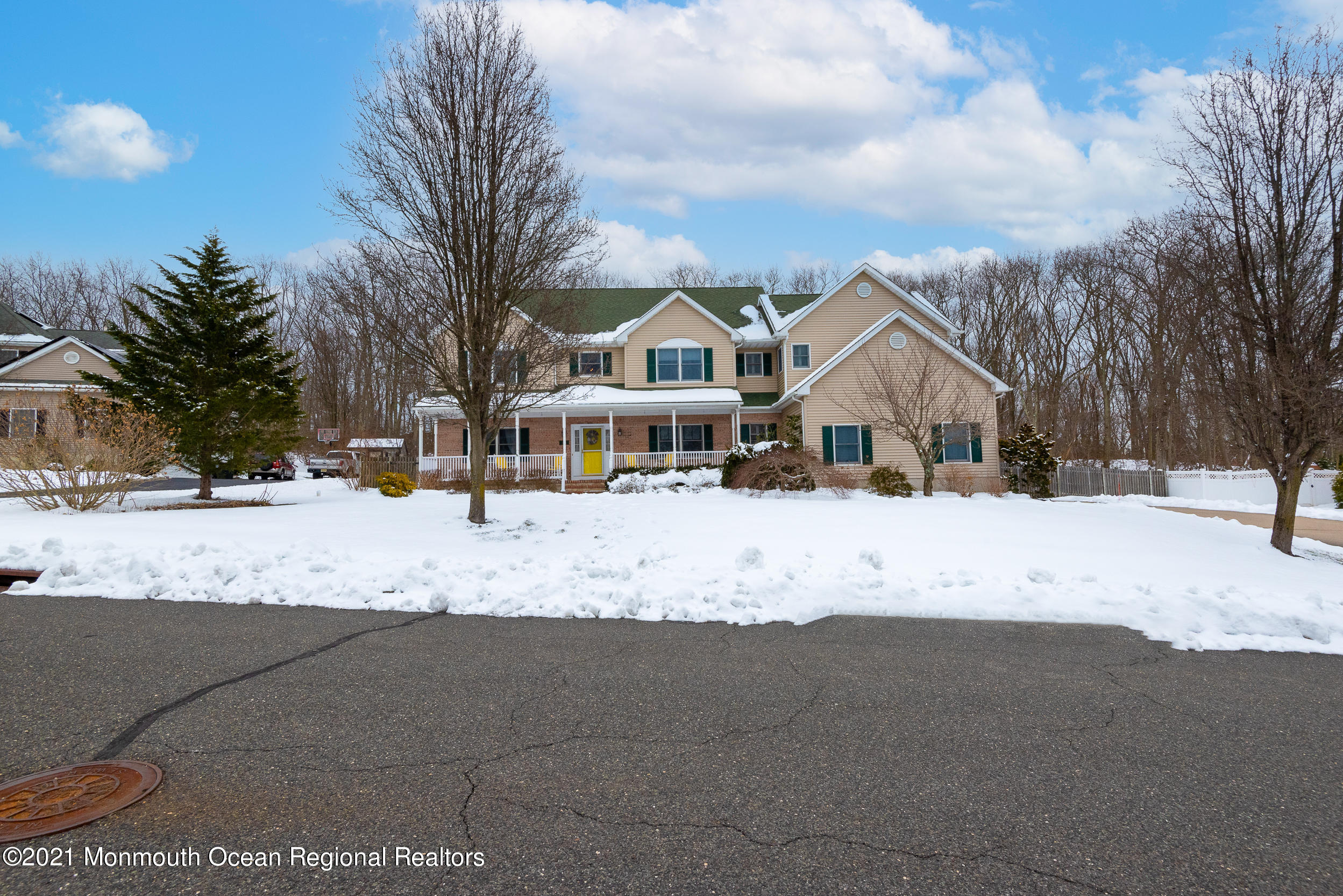 2100 Red Gate Road Allenwood, NJ 08720 - Photo 44 of 61 a view of snow on the side of road