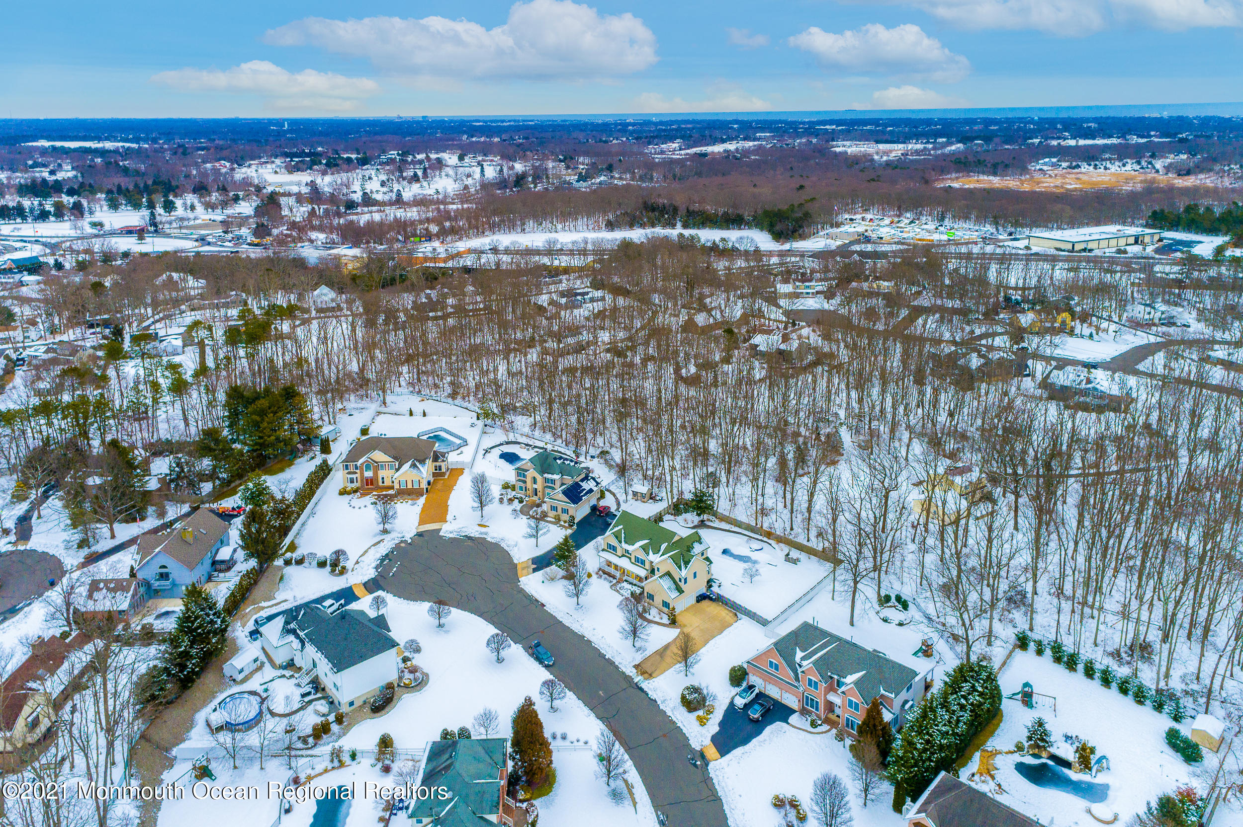 2100 Red Gate Road Allenwood, NJ 08720 - Photo 45 of 61 an aerial view of residential houses with outdoor space