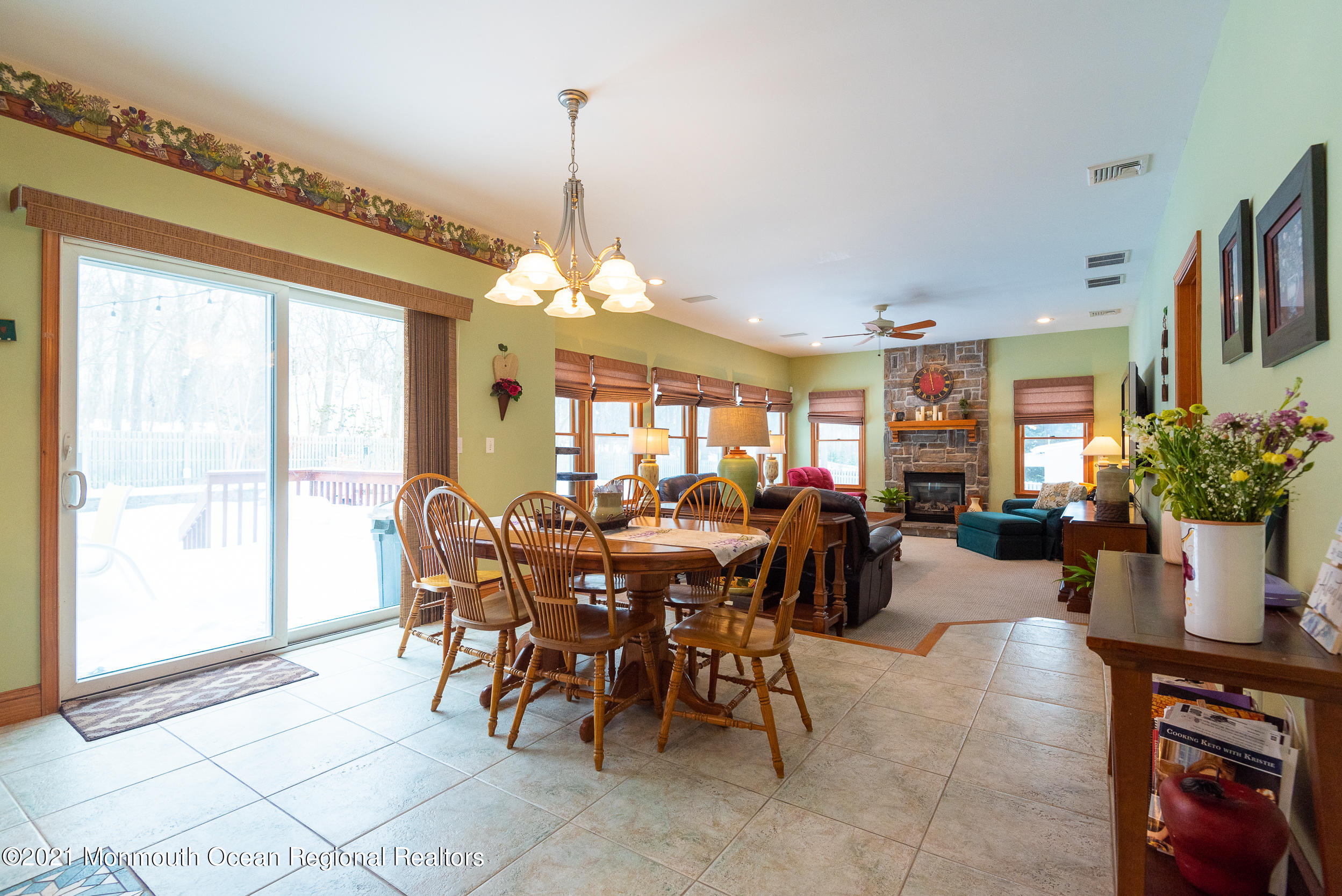 2100 Red Gate Road Allenwood, NJ 08720 - Photo 10 of 61 a view of a dining room with furniture window and outside view