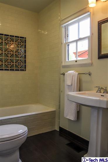 1963 New York Drive Altadena, CA 91001 - Photo 13 of 38 a bathroom with a sink and a toilet