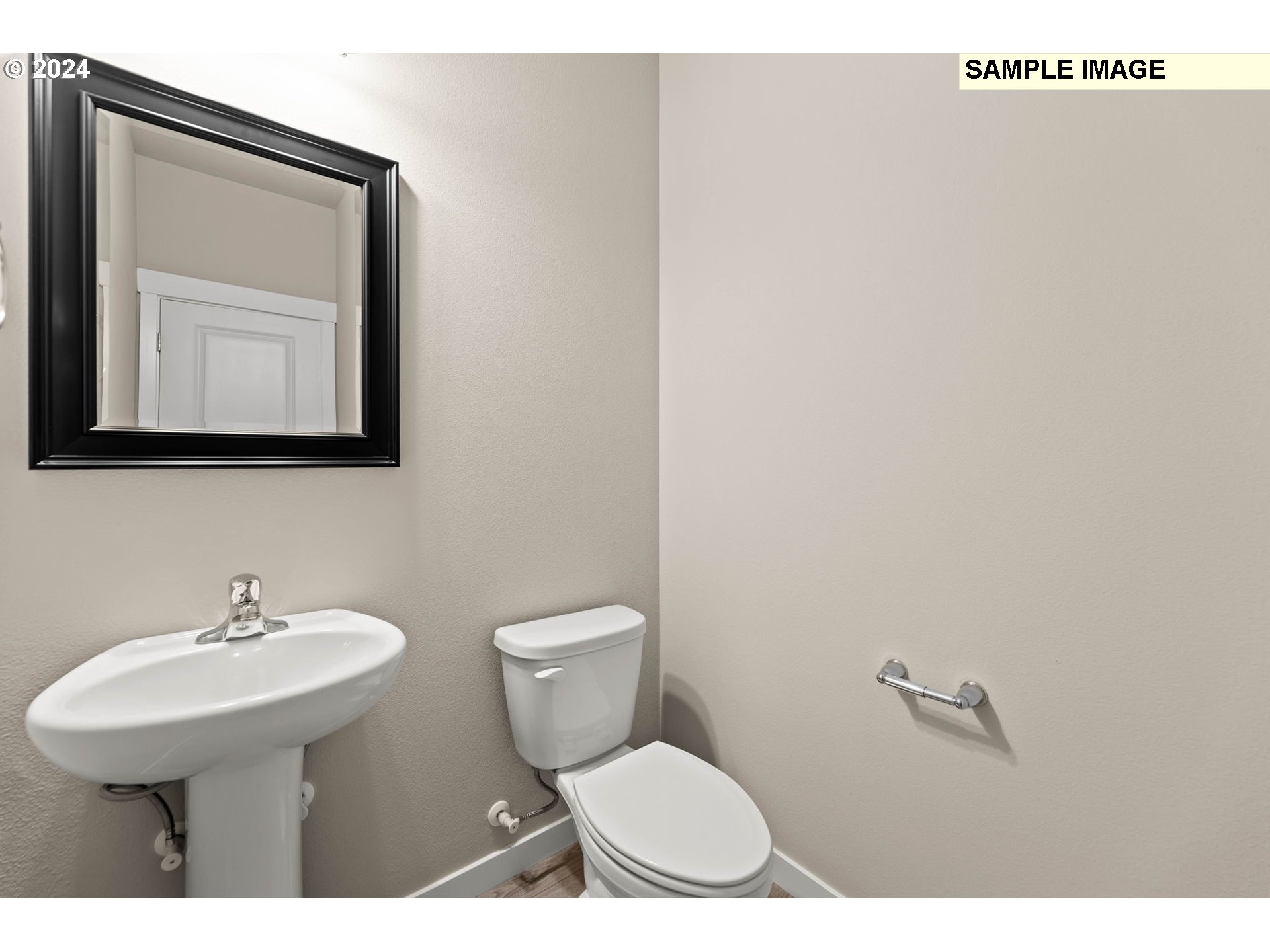 3174 South Magnolia Street, Unit LOT 755 Cornelius, OR 97113 - Photo 38 of 41 a bathroom with a toilet a sink and mirror