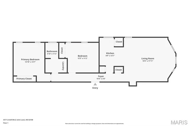 $1,500 | 4317 Lindell Boulevard, Unit H, St. Louis, MO 63108