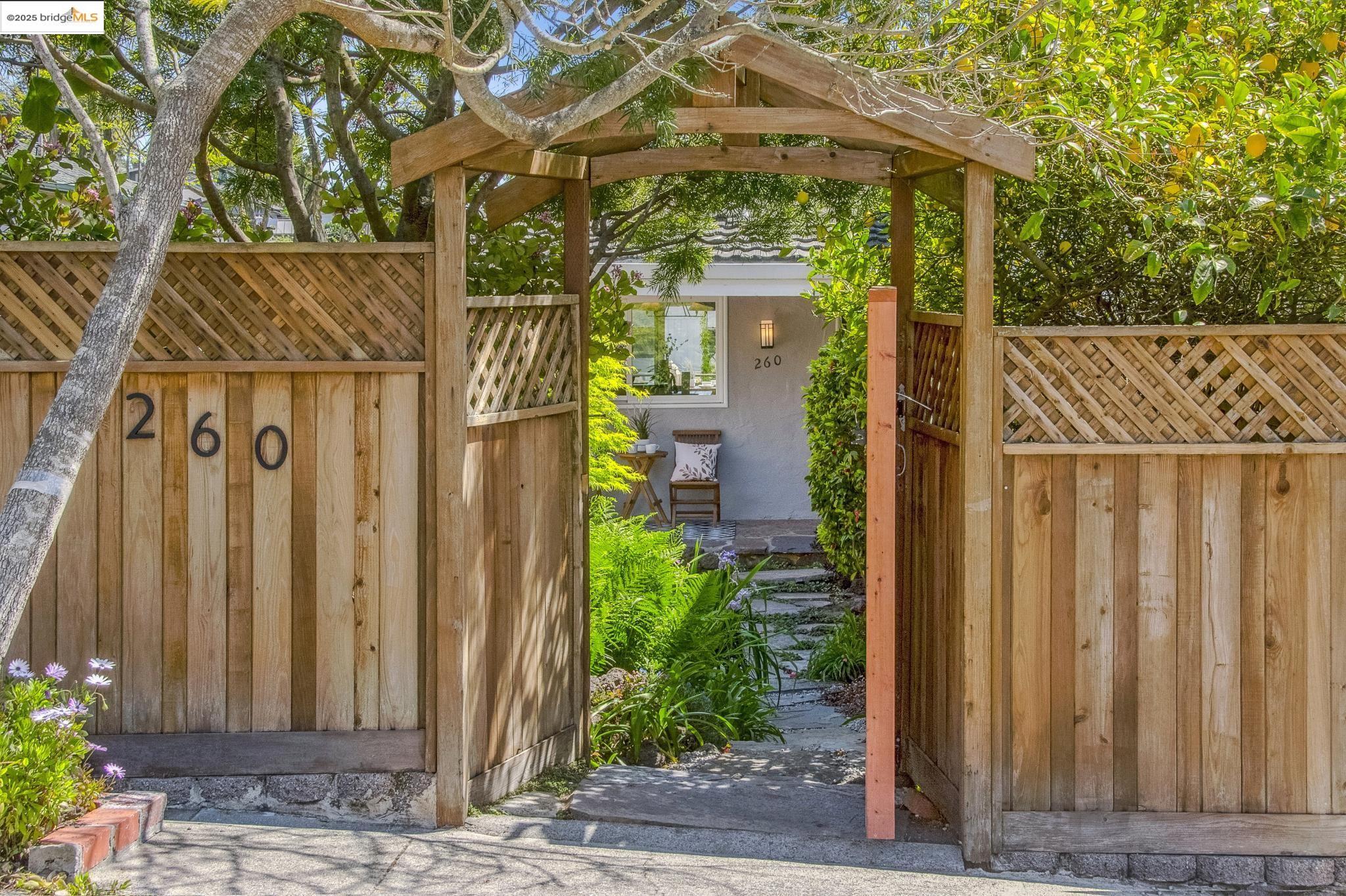 a view of a pathway of a house
