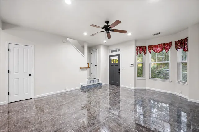 en view of livingroom with window