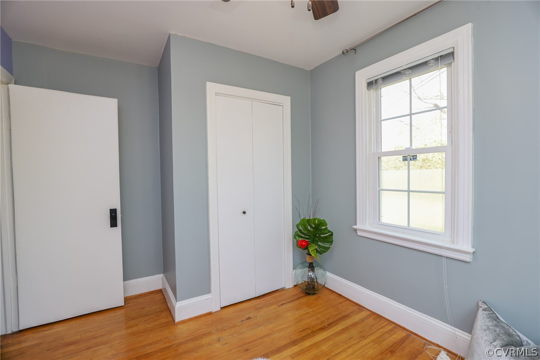 6706 Bethlehem Road Richmond, VA 23230 - Photo 12 of 27 Second bedroom with closet, wood floors and ceilin