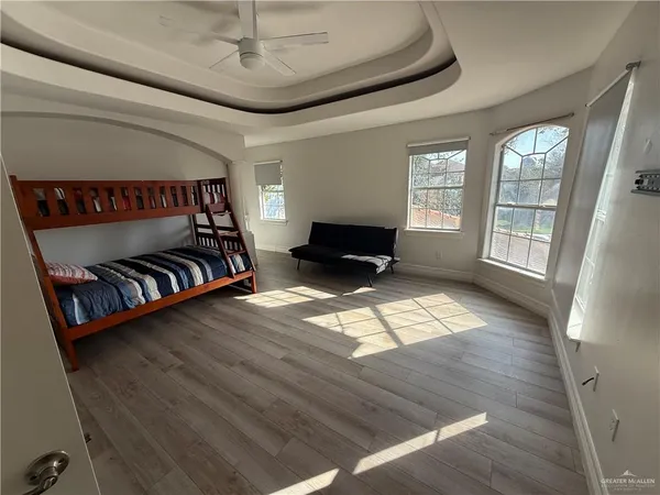a view of livingroom with furniture and wooden floor