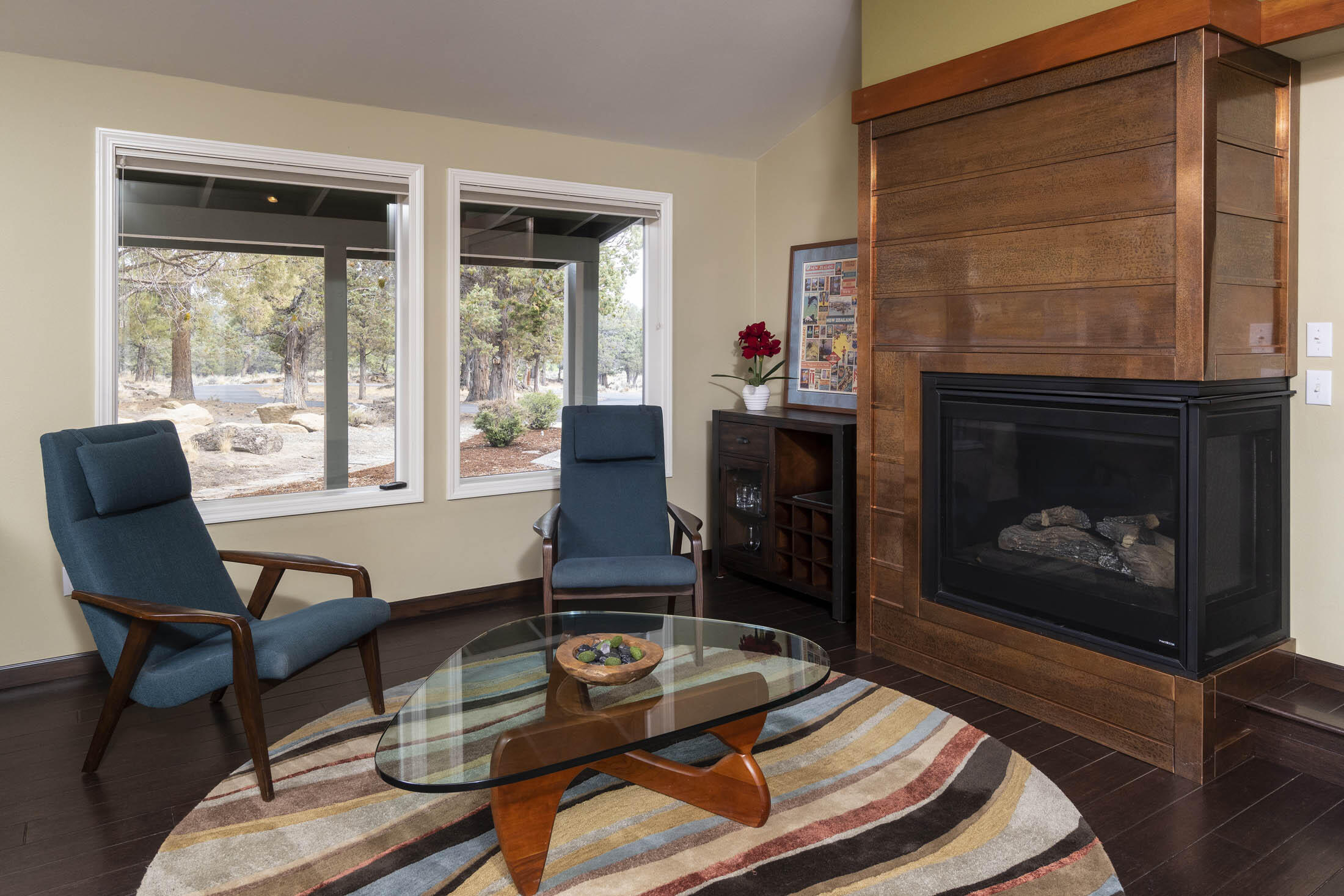 63595 O. B. Riley Road Bend, OR 97703 - Photo 5 of 32 Custom copper fireplace surround