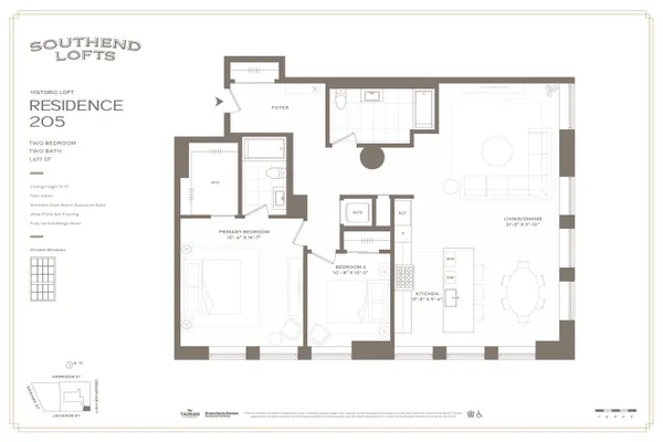 $1,995,000 | 38 Jackson Street, Unit 205, Hoboken, NJ 07030